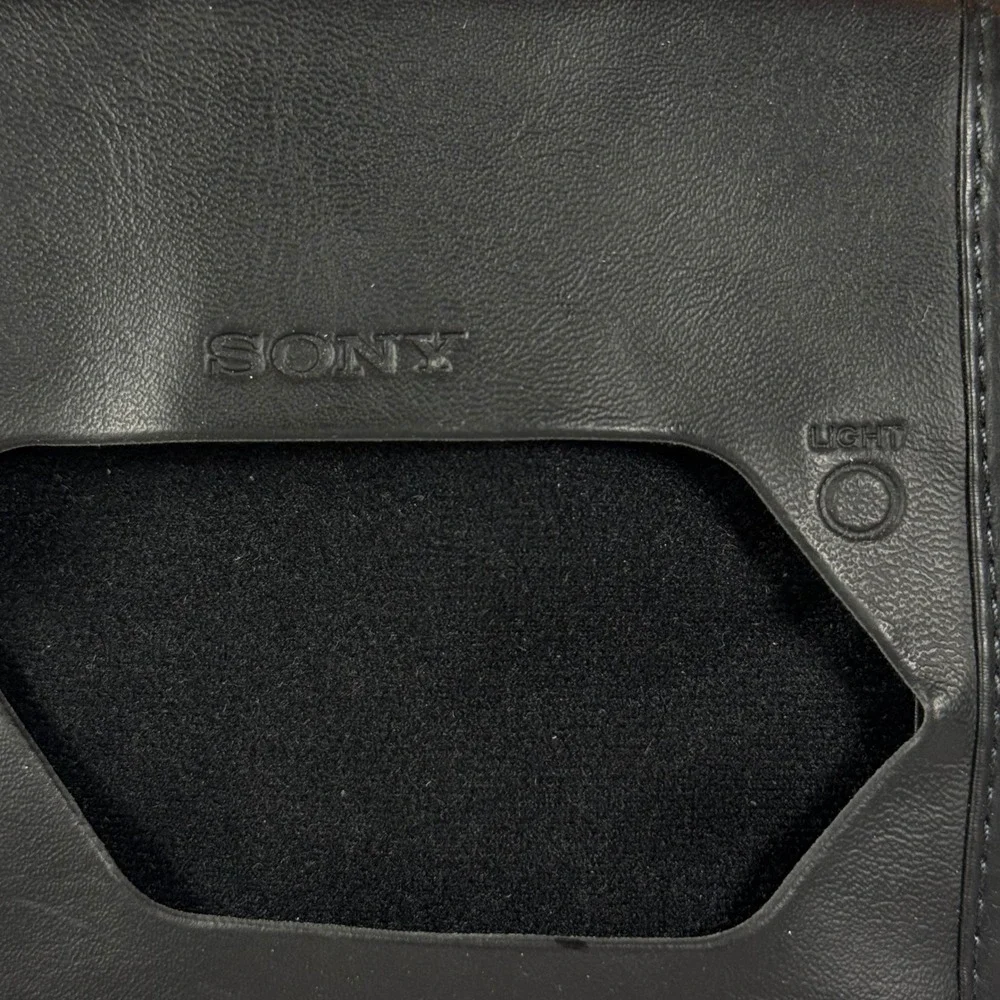 VTG Sony TCD-D8 DAT Walkman Protective‎ Pouch Case Black Leather Retro Y2K Tech